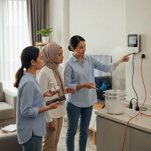 Berapa Daya Listrik yang Dibutuhkan jika Memakai AC, TV, dan Rice Cooker Bersamaan?