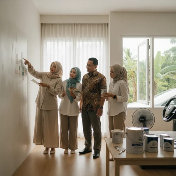 Cara Memilih Cat Dinding yang Tidak Cepat Menguning di Iklim Lembap