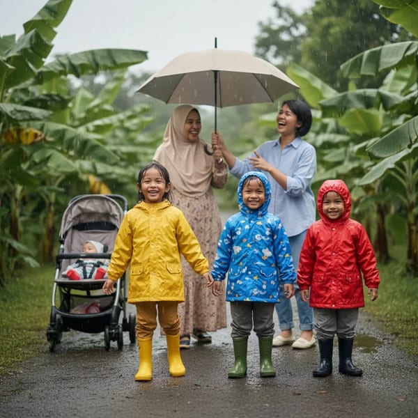 Pilih Jaket Anak untuk Musim Hujan: Ringan, Tahan Air, dan Tidak Pengap