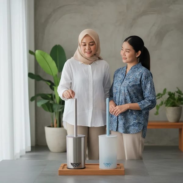 Sikat Toilet Stainless vs Plastik: Mana yang Lebih Mudah Dijaga Kebersihannya?