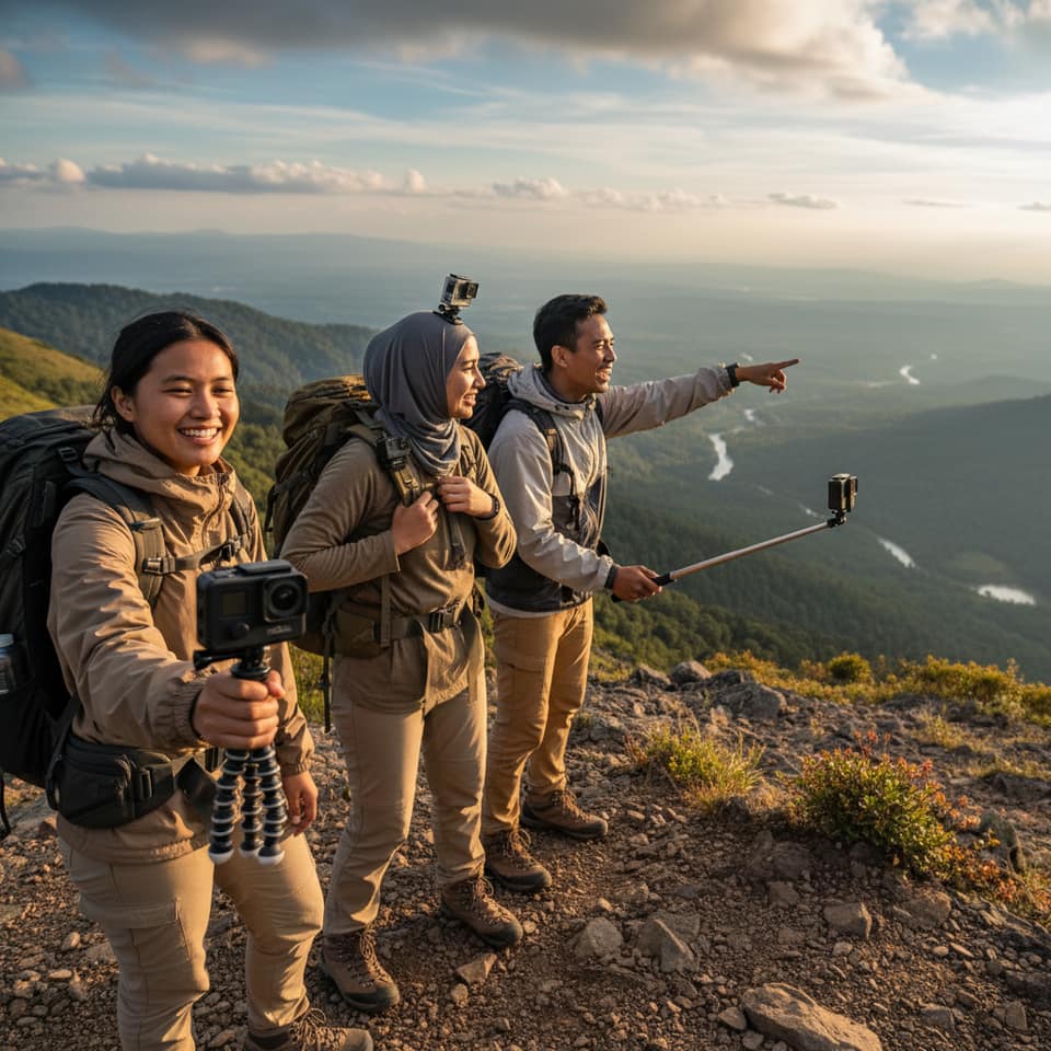 Action Camera untuk Olahraga Outdoor dan Perjalanan
