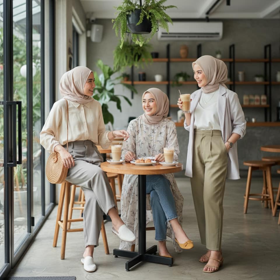 Outfit Casual Elegan untuk Hangout