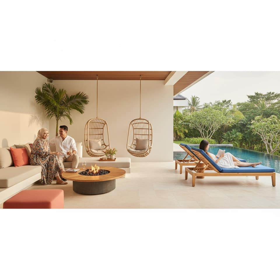Tips Menyusun Furnitur untuk Ruang Terbuka