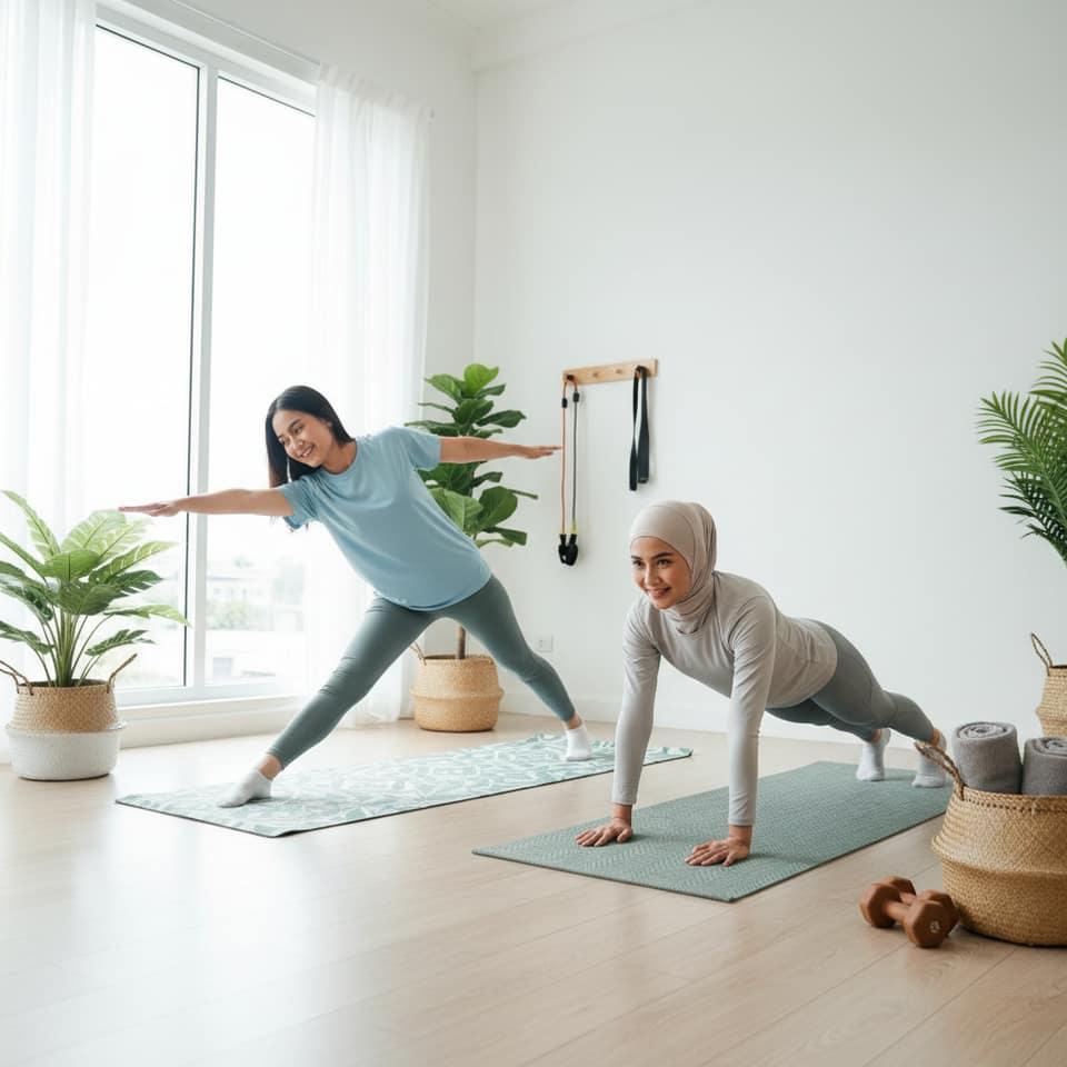 Tips Olahraga Ringan Untuk di Rumah