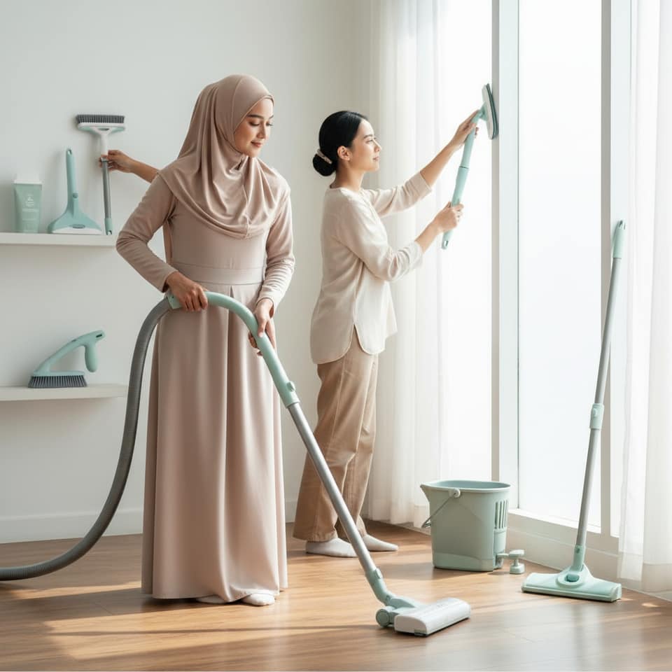 Alat Kebersihan Rumah Dengan Desain Ergonomis