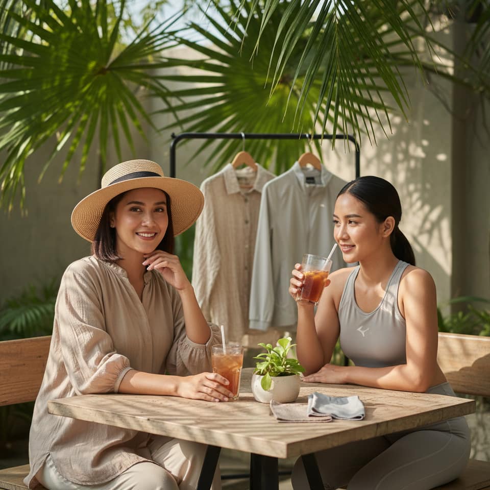 Bahan Katun atau Polyester di Cuaca Tropis, Mana yang Lebih Nyaman Dipakai Seharian