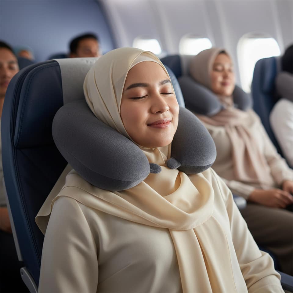 Bantal Leher Ergonomis untuk Istirahat