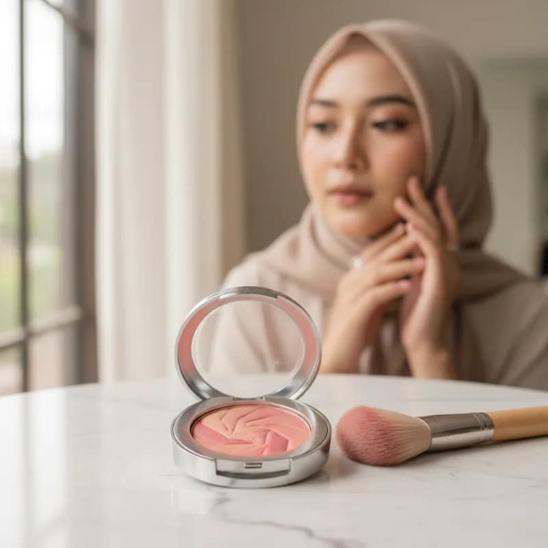 Blush On Powder atau Cream: Teknik Pemakaian yang Menghasilkan Tampilan Berbeda