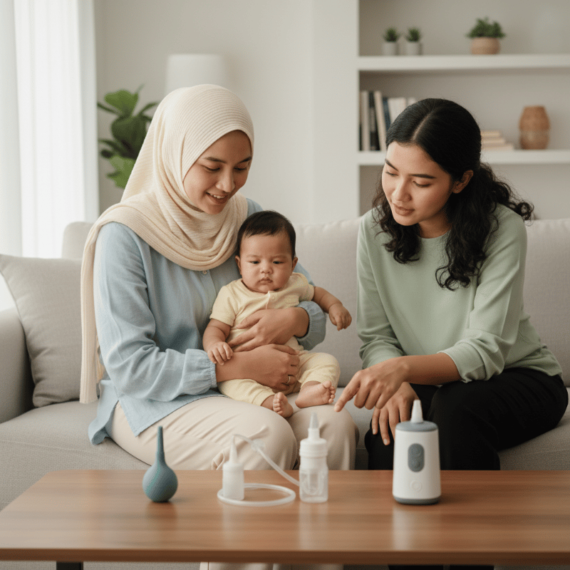 Cara Memilih Alat Sedot Ingus Bayi untuk Hidung Tersumbat saat Pilek