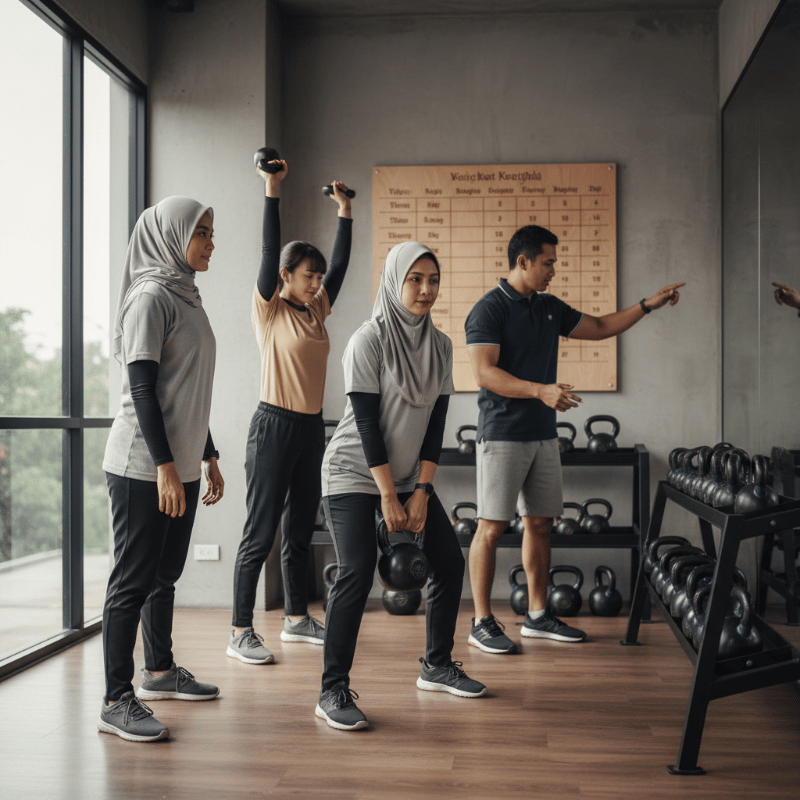 Cara Memilih Berat Kettlebell untuk Pemula Pria dan Wanita