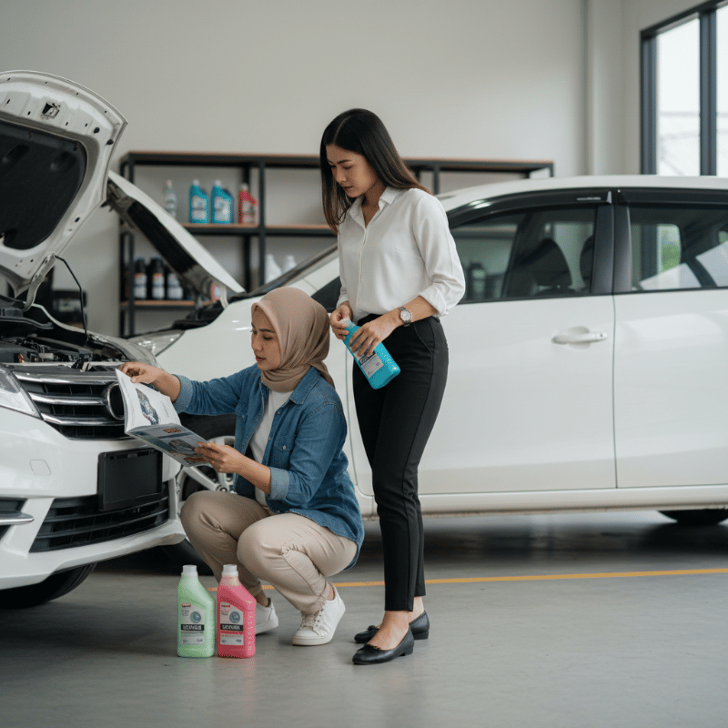 Cara Memilih Cairan Pendingin Radiator agar Cocok dengan Buku Manual