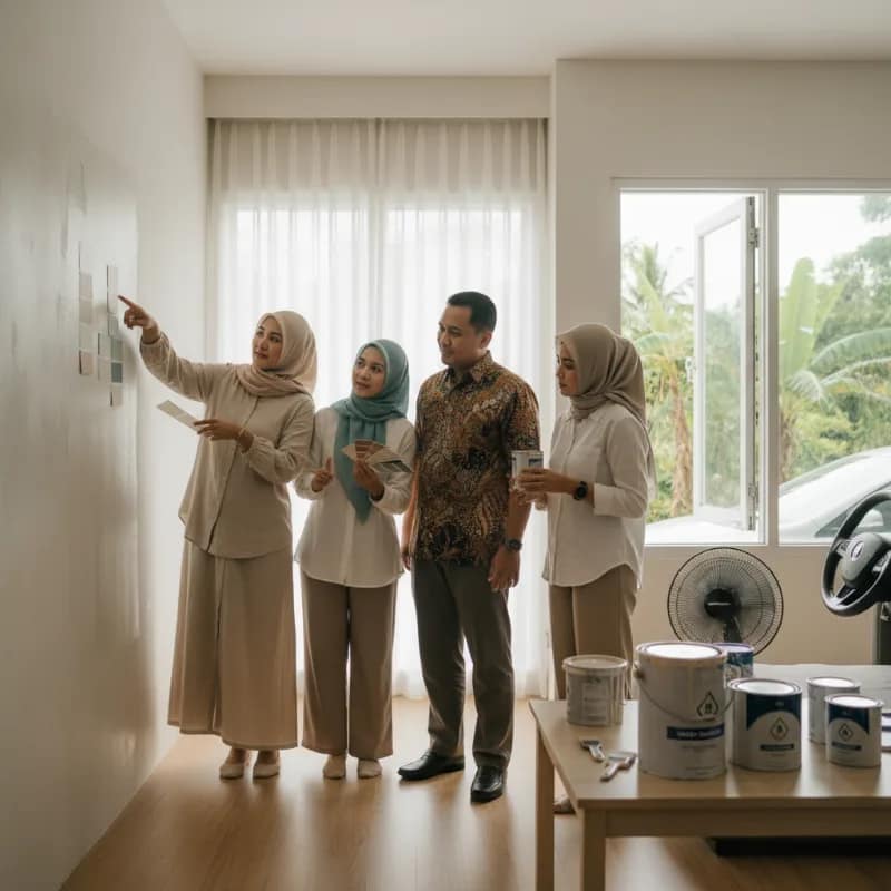 Cara Memilih Cat Dinding yang Tidak Cepat Menguning di Iklim Lembap
