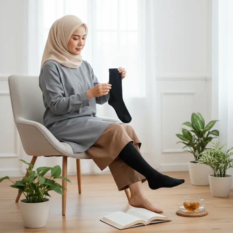 Cara Memilih Kaus Kaki Kompresi untuk Kaki Pegal Setelah Berdiri atau Duduk Lama