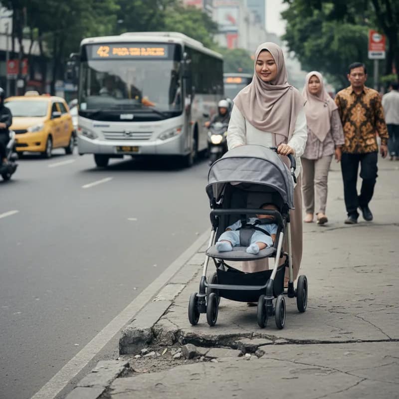 Cara Memilih Kereta Dorong Bayi untuk Trotoar dan Transportasi Umum