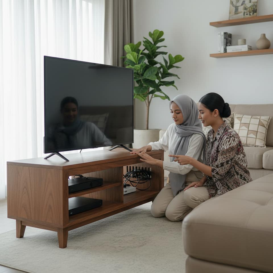 Cara Memilih Meja TV yang Kokoh dan Pas untuk Berbagai Ukuran Layar