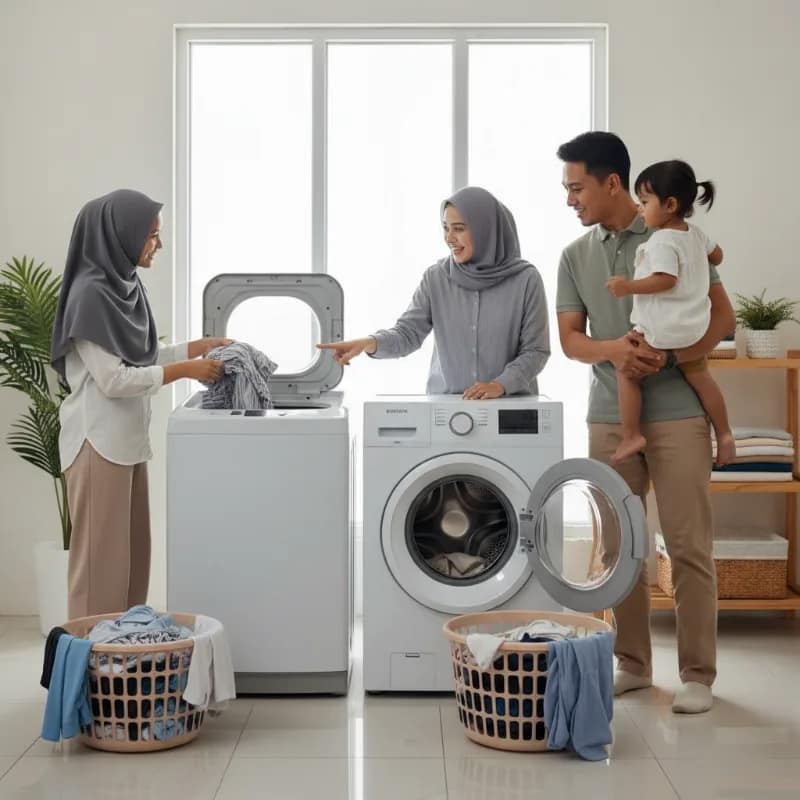Cara Memilih Mesin Cuci yang Sesuai dengan Ukuran Keluarga