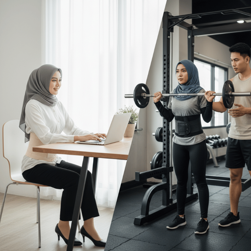 Cara Memilih Penyangga Pinggang untuk Pekerjaan Duduk dan Angkat Beban
