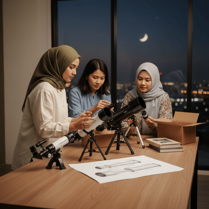 Cara Memilih Teleskop untuk Pemula yang Ingin Melihat Bulan dan Planet
