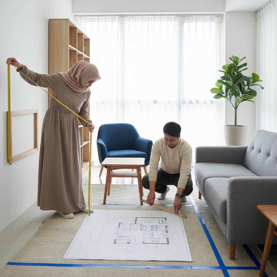 Cara Menentukan Ukuran Furnitur yang Tepat