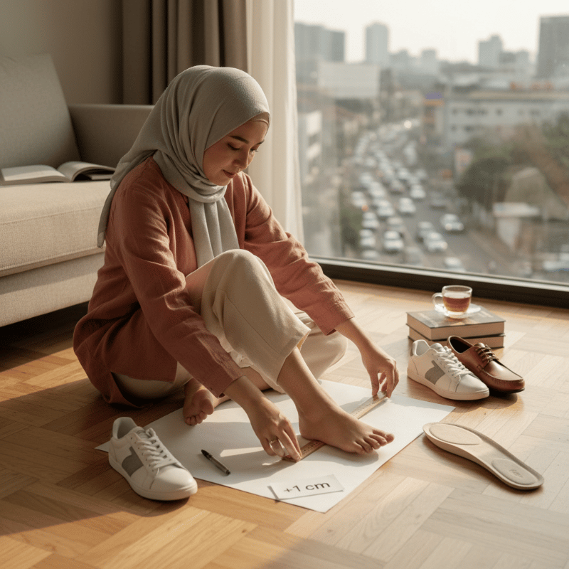 Cara Mengukur Panjang Kaki di Sore Hari agar Sepatu Baru Tidak Sempit