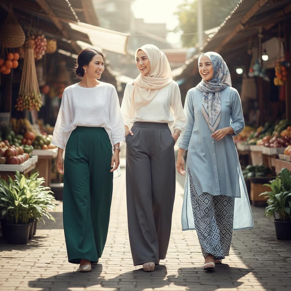 Celana Palazzo, Bahan Apa yang Tidak Mudah Kusut untuk Aktivitas Luar