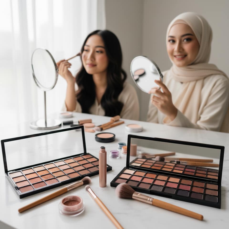 Eyeshadow Palette, Finish Shimmer atau Matte yang Lebih Serbaguna