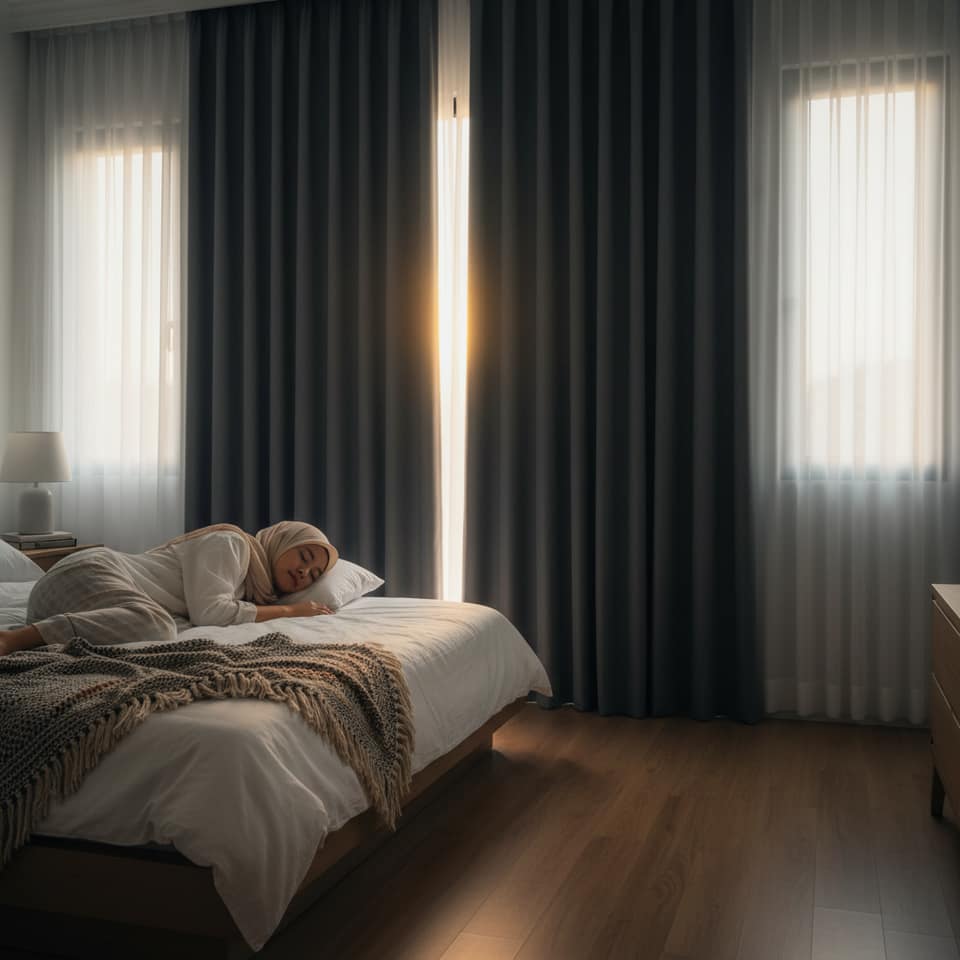 Gordyn Blackout untuk Kamar Tidur, Berapa Persen Cahaya yang Idealnya Terblokir