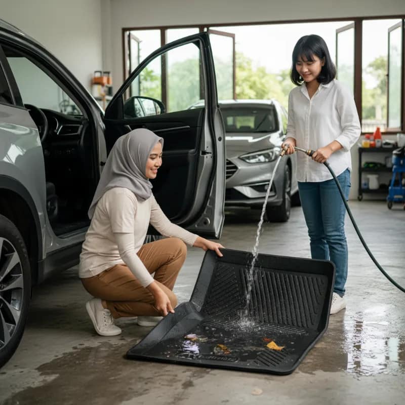 Karpet Mobil Tahan Air yang Mudah Dilepas dan Dibersihkan