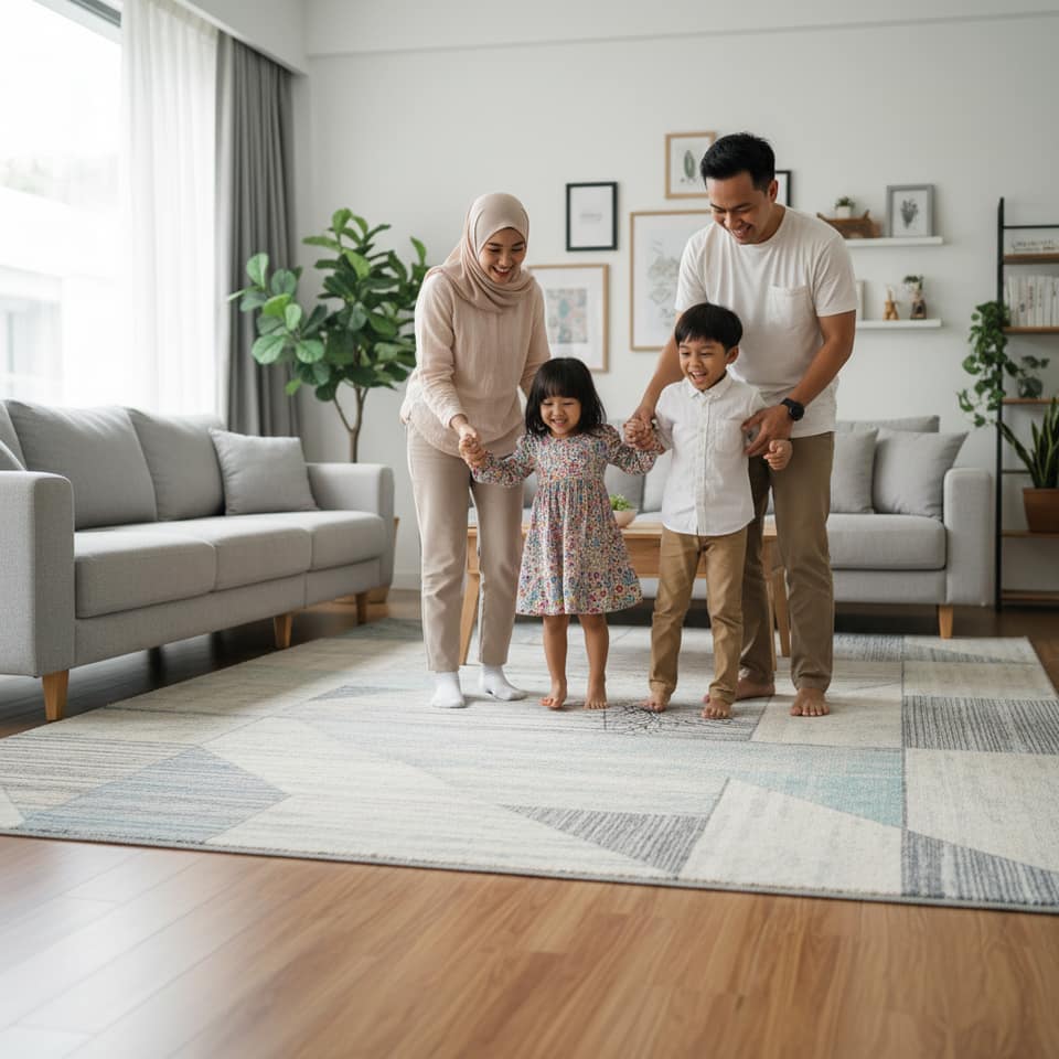 Karpet Ruang Tamu Anti Selip