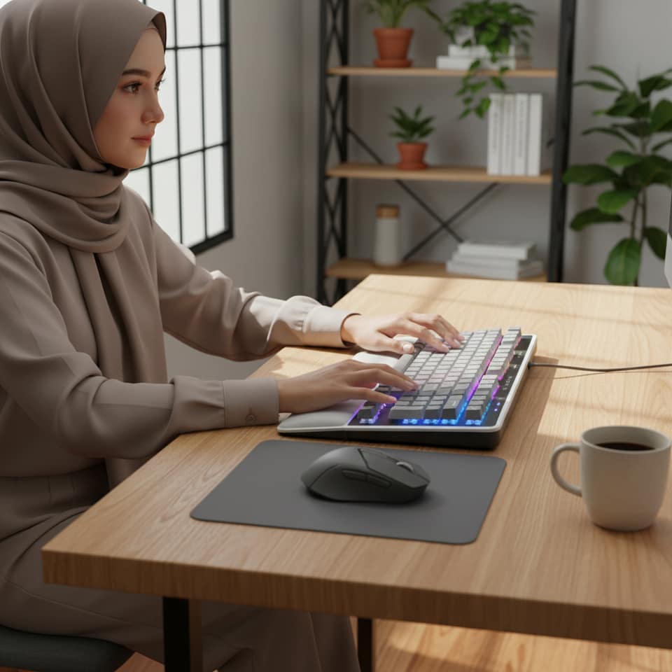 Keyboard Mekanis untuk Mengetik Cepat