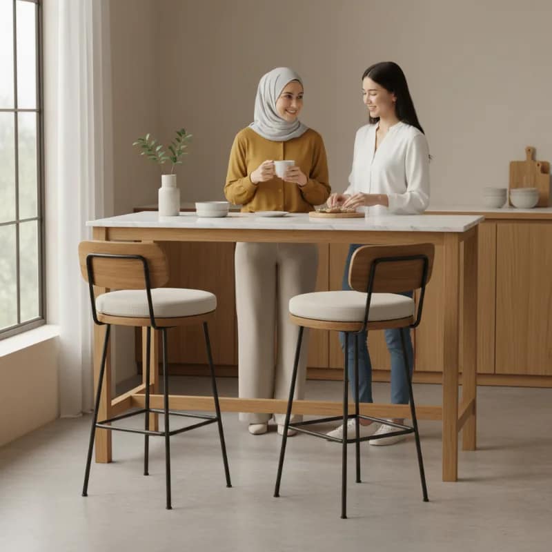 Kursi Bar Dapur: Tinggi yang Sesuai Meja dan Bahan yang Tidak Cepat Rusak
