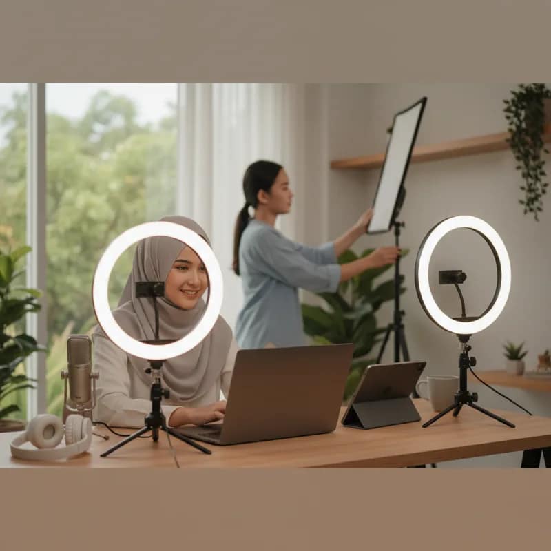 Lampu Ring Terbaik untuk Video Call dan Konten yang Tidak Menyilaukan