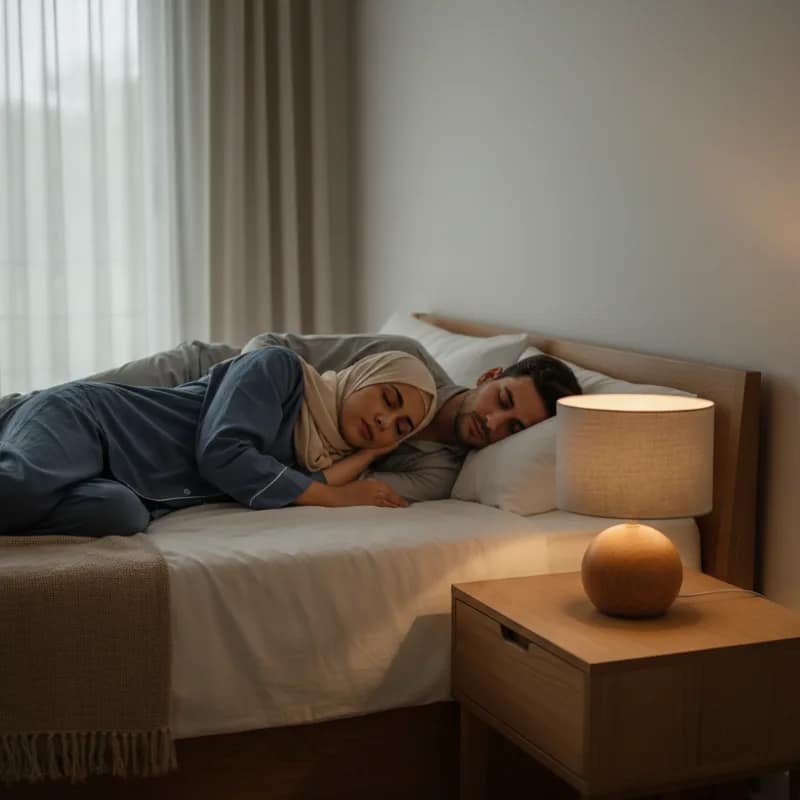 Lampu Tidur yang Tidak Mengganggu Tidur Pasangan: Warna Cahaya dan Arah Sorot