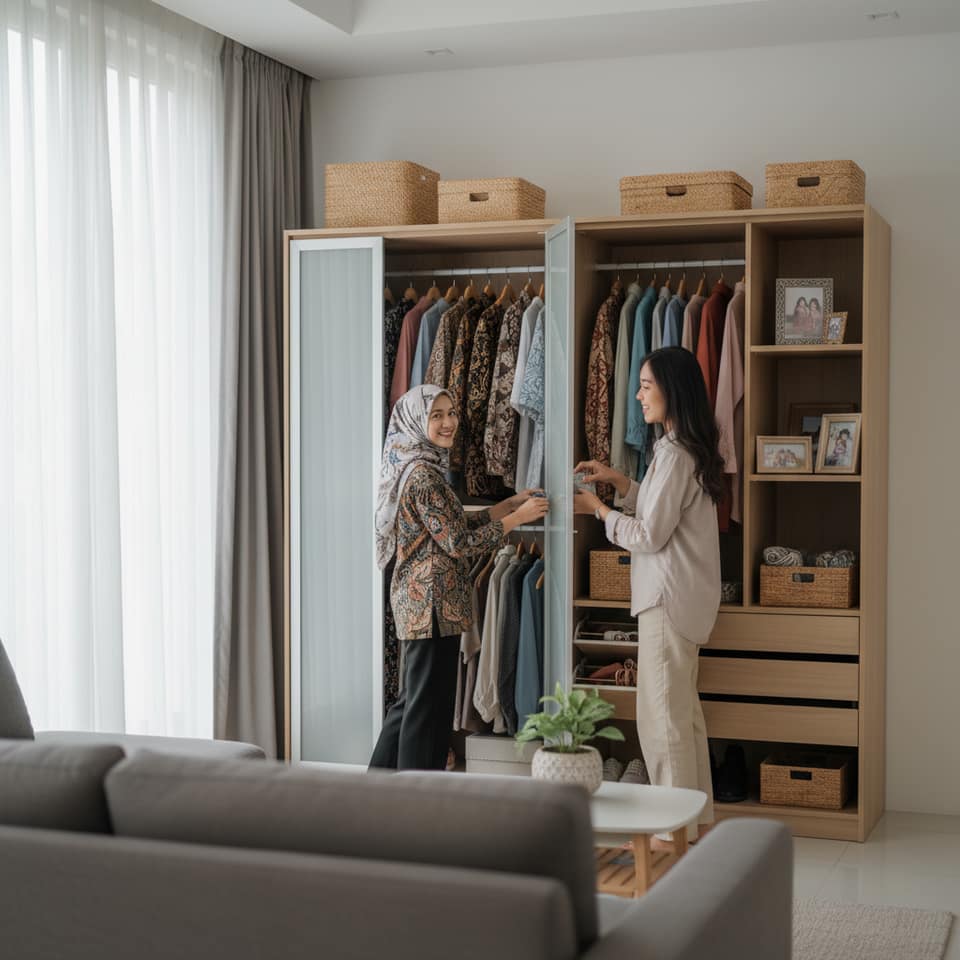 Lemari Multifungsi Untuk Penyimpanan Rumah