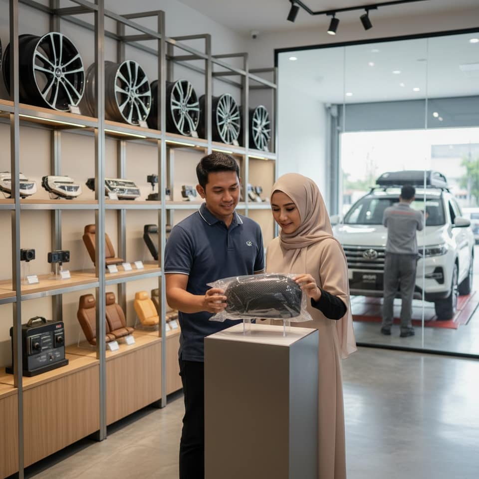 Manfaat Membeli Aksesori Kendaraan dari Toko Resmi Meski Harganya Lebih Tinggi
