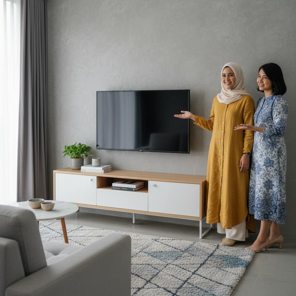 Meja TV Minimalis untuk Ruang Kecil