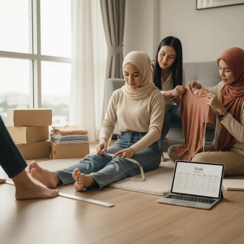 Memilih Ukuran Pakaian dan Sepatu Saat Belanja Daring