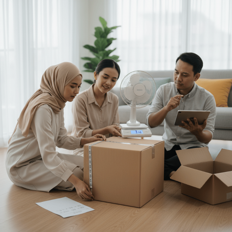 Menghitung Berat Volumetrik agar Ongkos Kirim Barang Besar Tidak Membengkak