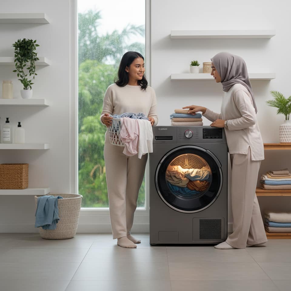 Mesin Pengering Pakaian untuk Musim Hujan