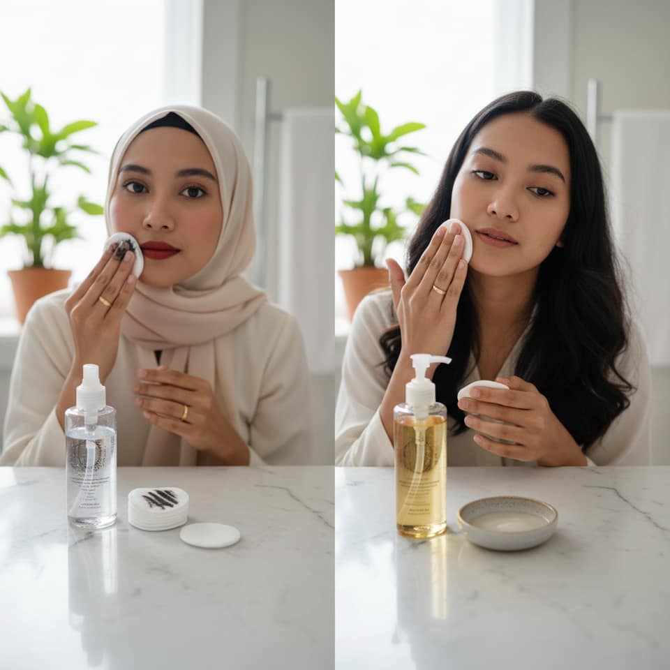 Micellar Water versus Cleansing Oil, Mana yang Lebih Bersih untuk Makeup Tebal