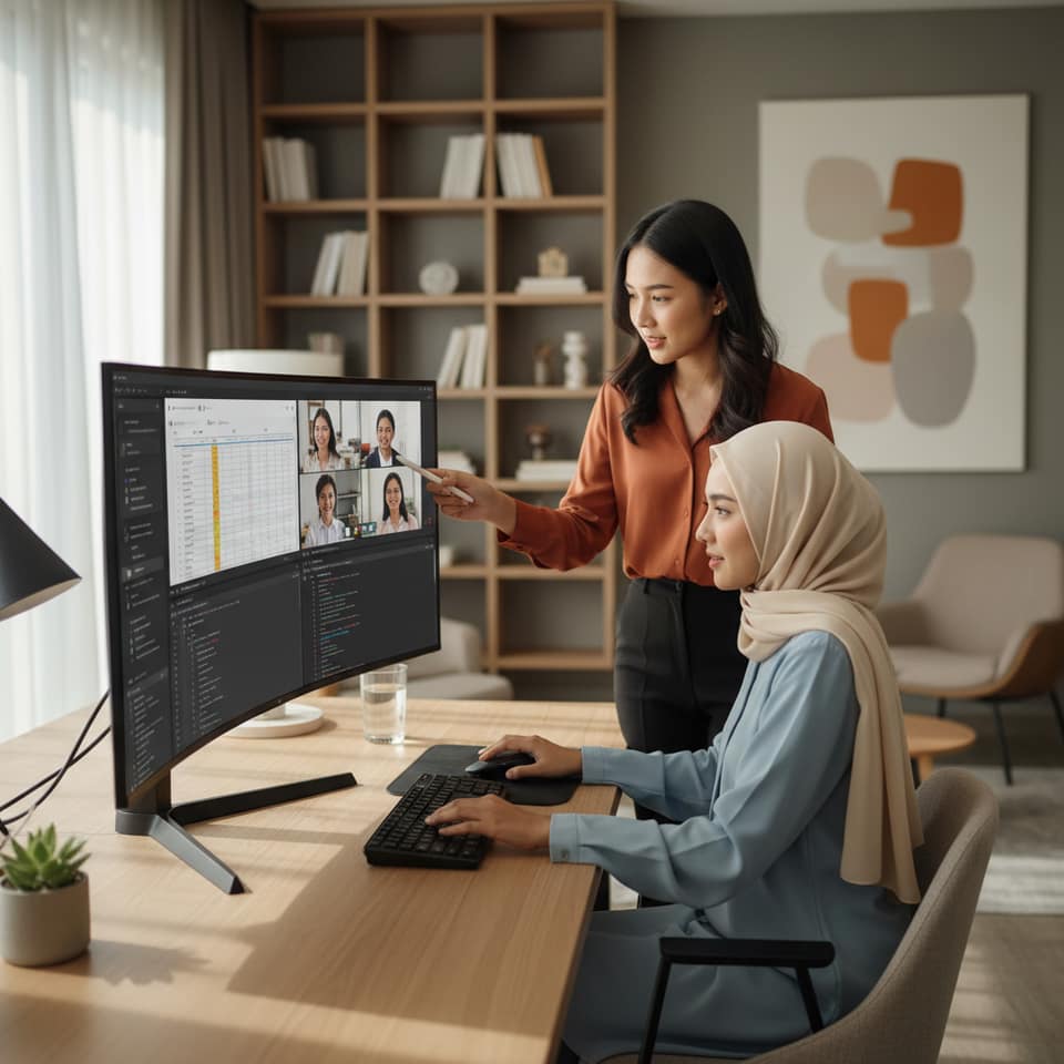 Monitor Lebar untuk Multitasking Tanpa Lag