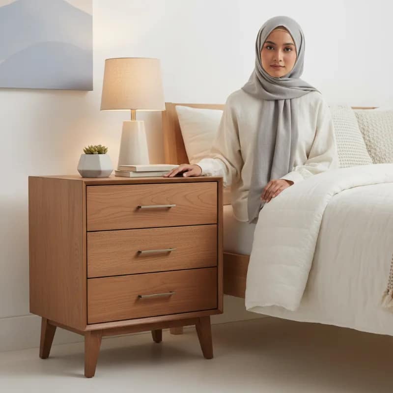 Nakas Kamar Tidur: Tinggi Ideal, Laci, dan Bahan yang Tidak Cepat Berjamur