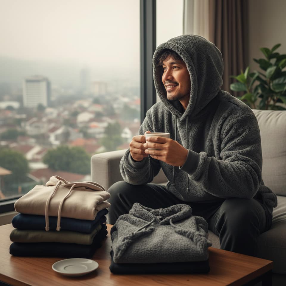 Panduan Memilih Hoodie Pria yang Tebal dan Nyaman untuk Cuaca Dingin