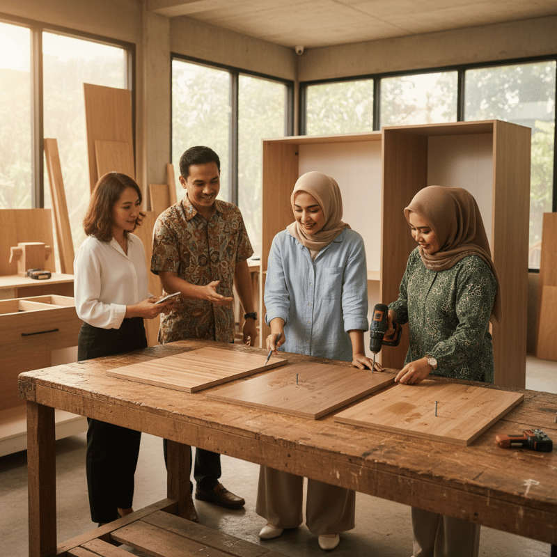 Perbedaan Blockboard, MDF, dan Multipleks untuk Lemari Pakaian dan Dapur