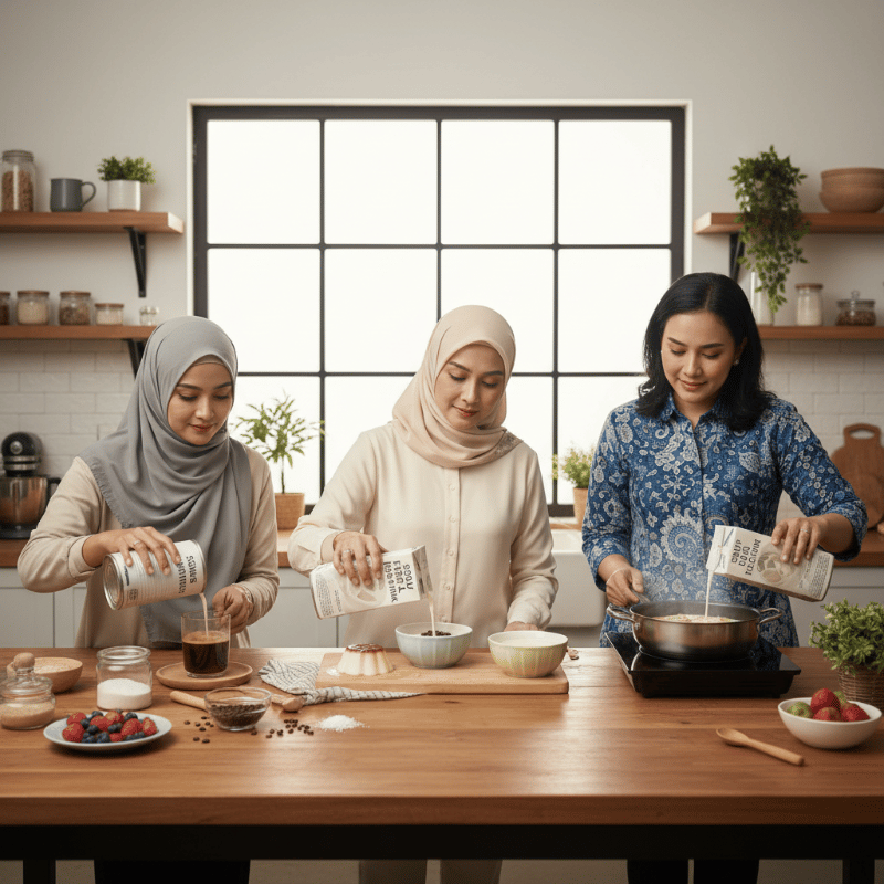 Perbedaan Susu Kental Manis, Susu Evaporasi, dan Susu UHT untuk Masakan