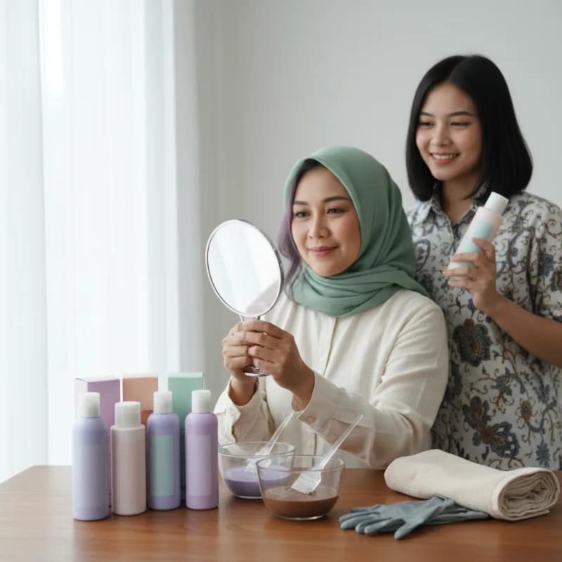Pewarna rambut di rumah: Risiko yang Sering Tidak Tercantum di Kemasan