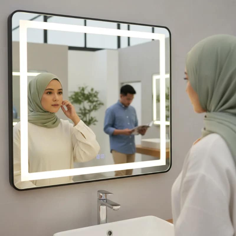 Pilih Cermin Kamar Mandi dengan Lampu: Watt dan Warna Cahaya yang Tepat