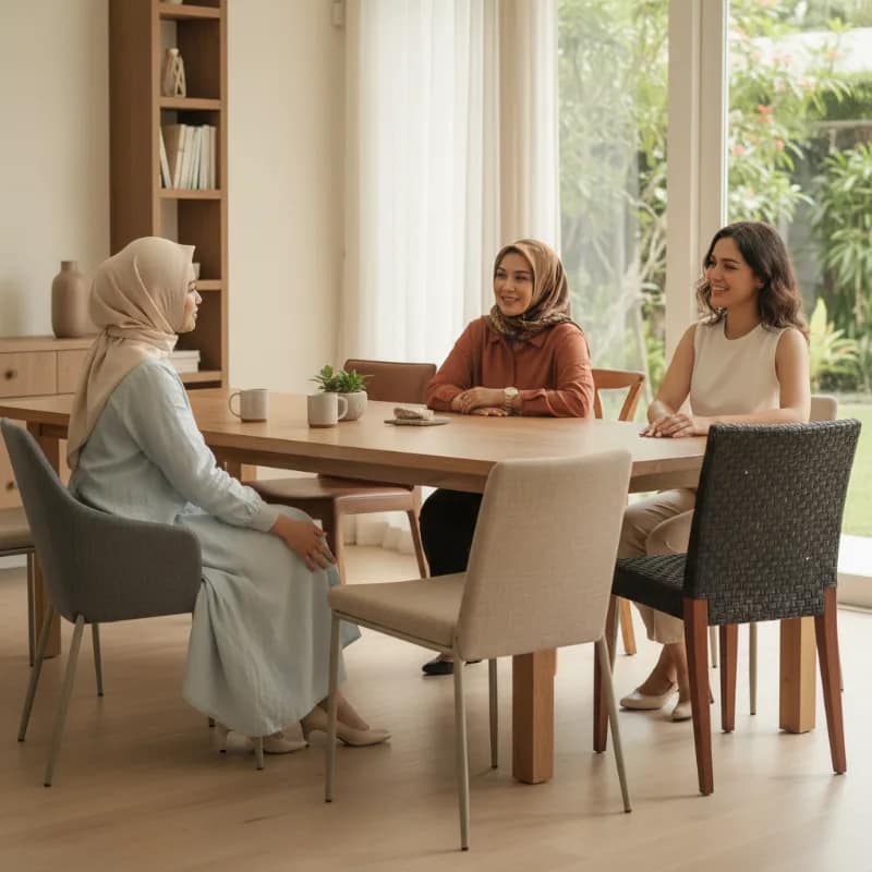 Pilih Kursi Makan yang Nyaman untuk Duduk Lama dan Mudah Dibersihkan