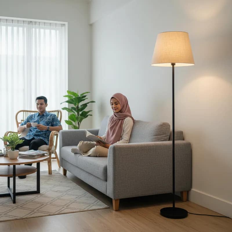 Pilih Lampu Lantai untuk Ruang Tamu: Warna Cahaya dan Tinggi yang Ideal