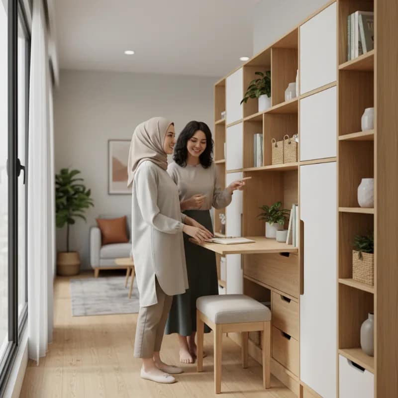 Pilih Lemari Penyimpanan Multifungsi untuk Ruang yang Sempit